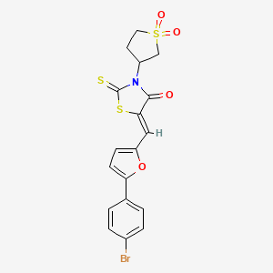 5-{[5-(4-bromophenyl)-2-furyl]methylene}-3-(1,1-dioxidotetrahydro-3-thienyl)-2-thioxo-1,3-thiazolidin-4-one