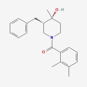 (3S*,4R*)-3-benzyl-1-(2,3-dimethylbenzoyl)-4-methyl-4-piperidinol