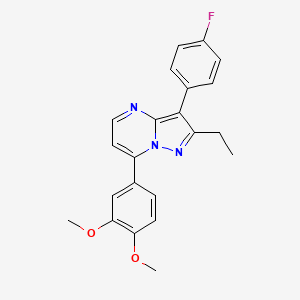 7-(3,4-dimethoxyphenyl)-2-ethyl-3-(4-fluorophenyl)pyrazolo[1,5-a]pyrimidine