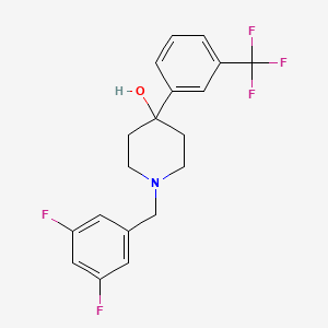 1-(3,5-difluorobenzyl)-4-[3-(trifluoromethyl)phenyl]-4-piperidinol