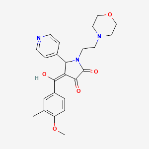 3-hydroxy-4-(4-methoxy-3-methylbenzoyl)-1-[2-(4-morpholinyl)ethyl]-5-(4-pyridinyl)-1,5-dihydro-2H-pyrrol-2-one