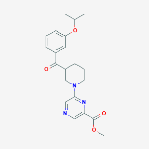 methyl 6-[3-(3-isopropoxybenzoyl)piperidin-1-yl]pyrazine-2-carboxylate