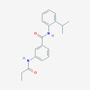 molecular formula C19H22N2O2 B5328849 N-(2-isopropylphenyl)-3-(propionylamino)benzamide 