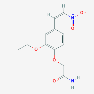 2-[2-ethoxy-4-(2-nitrovinyl)phenoxy]acetamide