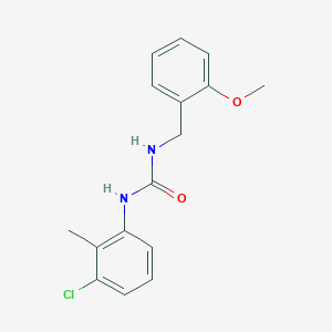 molecular formula C16H17ClN2O2 B5328922 N-(3-chloro-2-methylphenyl)-N'-(2-methoxybenzyl)urea 