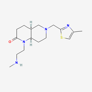 rel-(4aS,8aR)-1-[2-(methylamino)ethyl]-6-[(4-methyl-1,3-thiazol-2-yl)methyl]octahydro-1,6-naphthyridin-2(1H)-one dihydrochloride