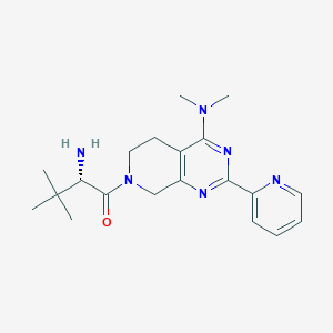 7-[(2S)-2-amino-3,3-dimethylbutanoyl]-N,N-dimethyl-2-pyridin-2-yl-5,6,7,8-tetrahydropyrido[3,4-d]pyrimidin-4-amine