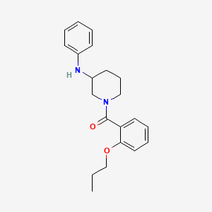 molecular formula C21H26N2O2 B5329019 N-phenyl-1-(2-propoxybenzoyl)-3-piperidinamine 