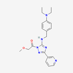 N-[4-(diethylamino)benzyl]-1-(methoxyacetyl)-3-(3-pyridinyl)-1H-1,2,4-triazol-5-amine