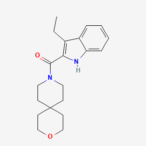 9-[(3-ethyl-1H-indol-2-yl)carbonyl]-3-oxa-9-azaspiro[5.5]undecane