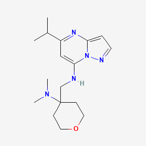 N-{[4-(dimethylamino)tetrahydro-2H-pyran-4-yl]methyl}-5-isopropylpyrazolo[1,5-a]pyrimidin-7-amine