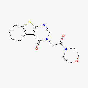 3-[2-(4-morpholinyl)-2-oxoethyl]-5,6,7,8-tetrahydro[1]benzothieno[2,3-d]pyrimidin-4(3H)-one