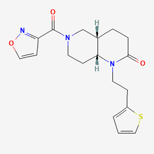 (4aS*,8aR*)-6-(isoxazol-3-ylcarbonyl)-1-[2-(2-thienyl)ethyl]octahydro-1,6-naphthyridin-2(1H)-one