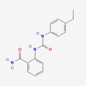 molecular formula C16H17N3O2 B5329199 2-({[(4-ethylphenyl)amino]carbonyl}amino)benzamide 