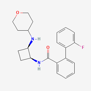 2'-fluoro-N-[(1S*,2R*)-2-(tetrahydro-2H-pyran-4-ylamino)cyclobutyl]-2-biphenylcarboxamide