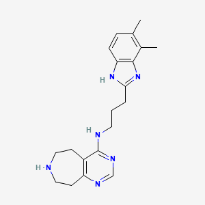 N-[3-(4,5-dimethyl-1H-benzimidazol-2-yl)propyl]-6,7,8,9-tetrahydro-5H-pyrimido[4,5-d]azepin-4-amine