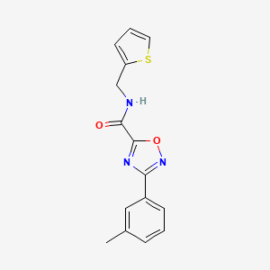 3-(3-methylphenyl)-N-(2-thienylmethyl)-1,2,4-oxadiazole-5-carboxamide