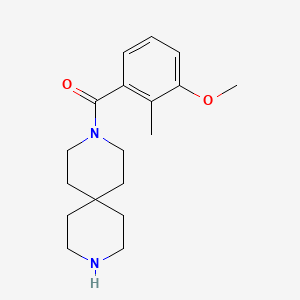 molecular formula C18H26N2O2 B5329279 3-(3-methoxy-2-methylbenzoyl)-3,9-diazaspiro[5.5]undecane hydrochloride 