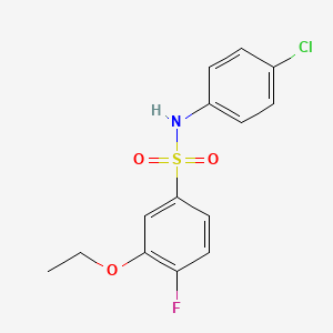 N-(4-chlorophenyl)-3-ethoxy-4-fluorobenzenesulfonamide