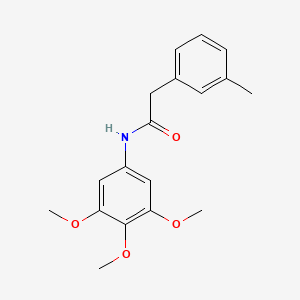 molecular formula C18H21NO4 B5329294 2-(3-methylphenyl)-N-(3,4,5-trimethoxyphenyl)acetamide 