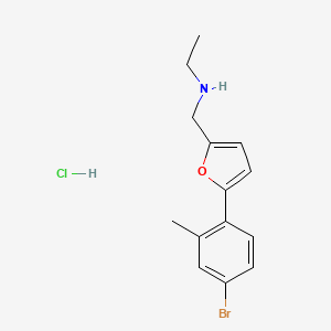 N-{[5-(4-bromo-2-methylphenyl)-2-furyl]methyl}ethanamine hydrochloride