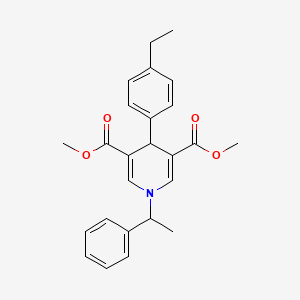 dimethyl 4-(4-ethylphenyl)-1-(1-phenylethyl)-1,4-dihydro-3,5-pyridinedicarboxylate