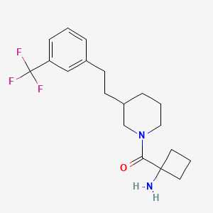 {1-[(3-{2-[3-(trifluoromethyl)phenyl]ethyl}-1-piperidinyl)carbonyl]cyclobutyl}amine hydrochloride