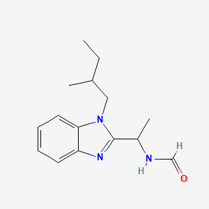 {1-[1-(2-methylbutyl)-1H-benzimidazol-2-yl]ethyl}formamide