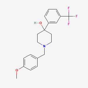 1-(4-methoxybenzyl)-4-[3-(trifluoromethyl)phenyl]-4-piperidinol