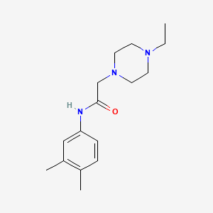 N-(3,4-dimethylphenyl)-2-(4-ethyl-1-piperazinyl)acetamide