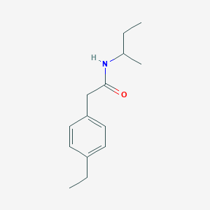 molecular formula C14H21NO B5329397 N-(sec-butyl)-2-(4-ethylphenyl)acetamide 