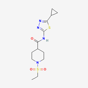 N-(5-cyclopropyl-1,3,4-thiadiazol-2-yl)-1-(ethylsulfonyl)-4-piperidinecarboxamide