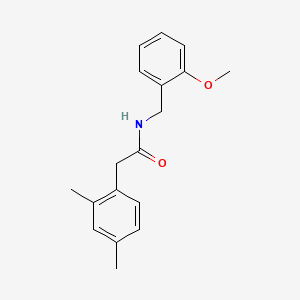 molecular formula C18H21NO2 B5329416 2-(2,4-dimethylphenyl)-N-(2-methoxybenzyl)acetamide 