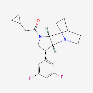 molecular formula C20H24F2N2O B5329439 (3R*,3aR*,7aR*)-1-(cyclopropylacetyl)-3-(3,5-difluorophenyl)octahydro-4,7-ethanopyrrolo[3,2-b]pyridine 