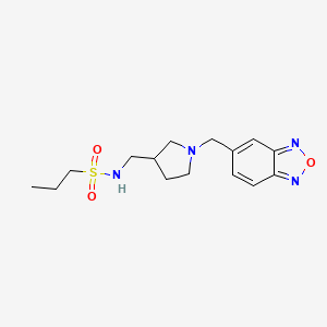 N-{[1-(2,1,3-benzoxadiazol-5-ylmethyl)pyrrolidin-3-yl]methyl}propane-1-sulfonamide