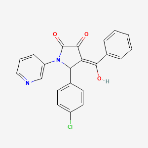 4-benzoyl-5-(4-chlorophenyl)-3-hydroxy-1-(3-pyridinyl)-1,5-dihydro-2H-pyrrol-2-one