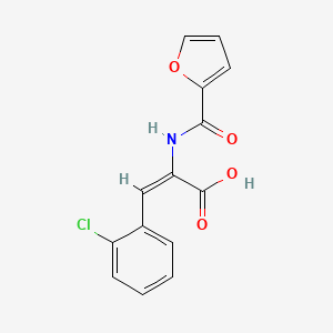 3-(2-chlorophenyl)-2-(2-furoylamino)acrylic acid