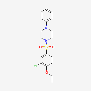 1-[(3-chloro-4-ethoxyphenyl)sulfonyl]-4-phenylpiperazine