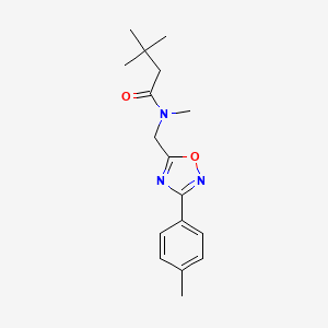 N,3,3-trimethyl-N-{[3-(4-methylphenyl)-1,2,4-oxadiazol-5-yl]methyl}butanamide