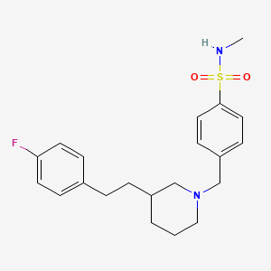 4-({3-[2-(4-fluorophenyl)ethyl]-1-piperidinyl}methyl)-N-methylbenzenesulfonamide