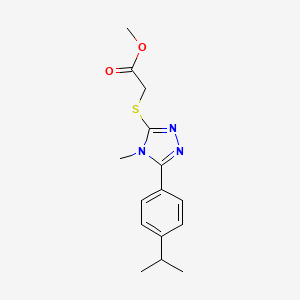 methyl {[5-(4-isopropylphenyl)-4-methyl-4H-1,2,4-triazol-3-yl]thio}acetate