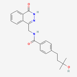 molecular formula C21H23N3O3 B5329637 4-(3-hydroxy-3-methylbutyl)-N-[(4-oxo-3,4-dihydro-1-phthalazinyl)methyl]benzamide 