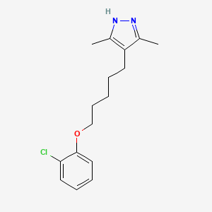 4-[5-(2-chlorophenoxy)pentyl]-3,5-dimethyl-1H-pyrazole