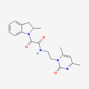 N-[2-(4,6-dimethyl-2-oxopyrimidin-1(2H)-yl)ethyl]-2-(2-methyl-2,3-dihydro-1H-indol-1-yl)-2-oxoacetamide