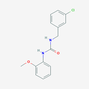 molecular formula C15H15ClN2O2 B5329653 N-(3-chlorobenzyl)-N'-(2-methoxyphenyl)urea 