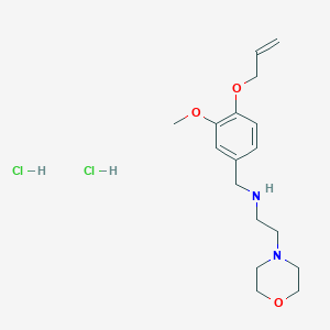 molecular formula C17H28Cl2N2O3 B5329655 N-[4-(allyloxy)-3-methoxybenzyl]-2-(4-morpholinyl)ethanamine dihydrochloride 