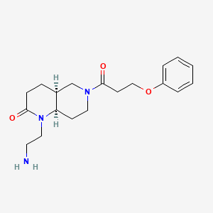 rel-(4aS,8aR)-1-(2-aminoethyl)-6-(3-phenoxypropanoyl)octahydro-1,6-naphthyridin-2(1H)-one hydrochloride