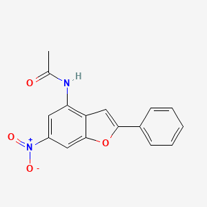 N-(6-nitro-2-phenyl-1-benzofuran-4-yl)acetamide