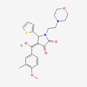 3-hydroxy-4-(4-methoxy-3-methylbenzoyl)-1-[2-(4-morpholinyl)ethyl]-5-(2-thienyl)-1,5-dihydro-2H-pyrrol-2-one