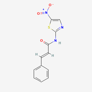 molecular formula C12H9N3O3S B5329769 N-(5-nitro-1,3-thiazol-2-yl)-3-phenylacrylamide 